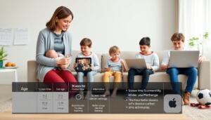 screen time recommendations by age